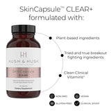 Hush & Hush Turmeric Skin Care Supplement back view