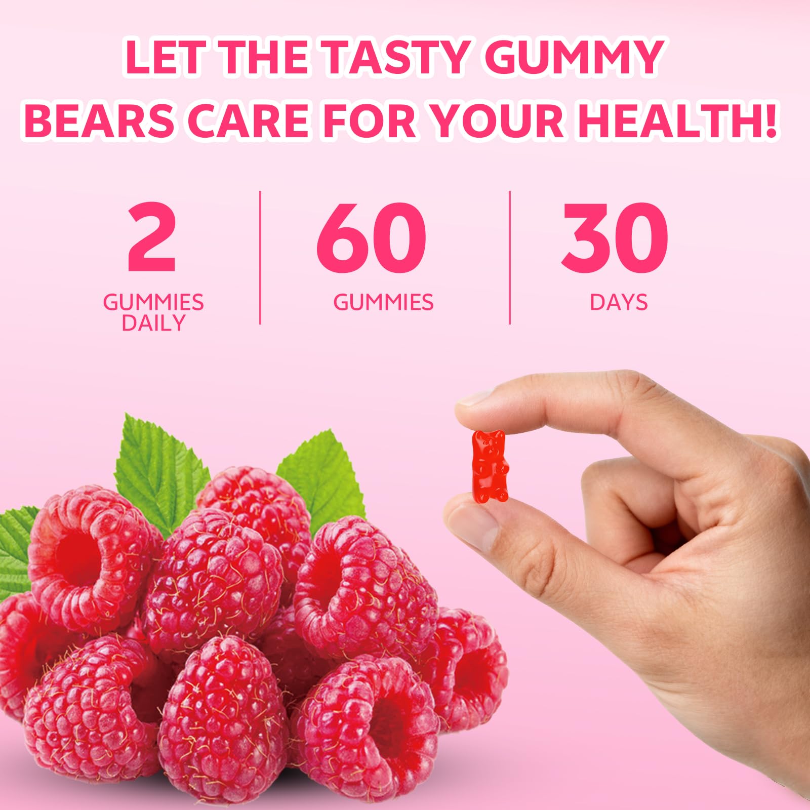 HUUAYAO Calcium Citrate Gummies 1200mg gummies in a hand
