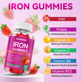 HUUAYAO Iron Gummies with natural strawberry flavour