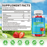HUUAYAO Magnesium Complex Gummies showing the strawberry flavour