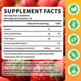 HUUAYAO Magnesium Oxide Gummies 500mg natural strawberry flavour close-up