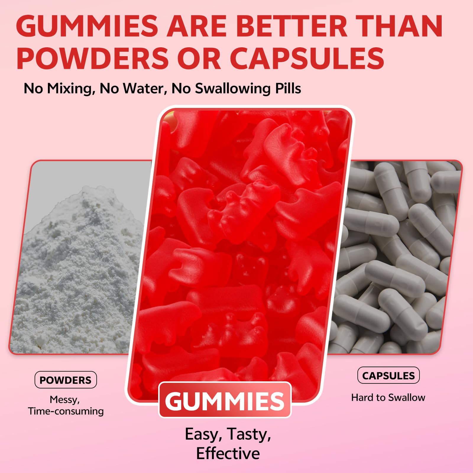HUUAYAO Magnesium Oxide Gummies 500mg serving size displayed