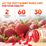 HUUAYAO Potassium Citrate Gummies lifestyle scene with fruits