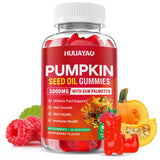 HUUAYAO Pumpkin Seed Oil Gummies front view with raspberry flavour