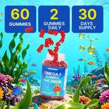 HUUAYAO Vegan Omega-3 Gummies with a measuring spoon for serving size