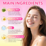 HUUAYAO Women Probiotics Slippery Elm Gummies with a measuring spoon