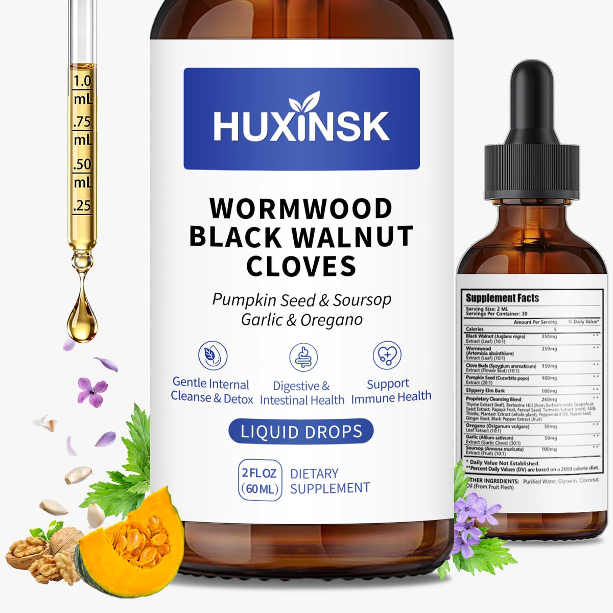 HUXINSK Herbal Parasite Cleanse 141g front view