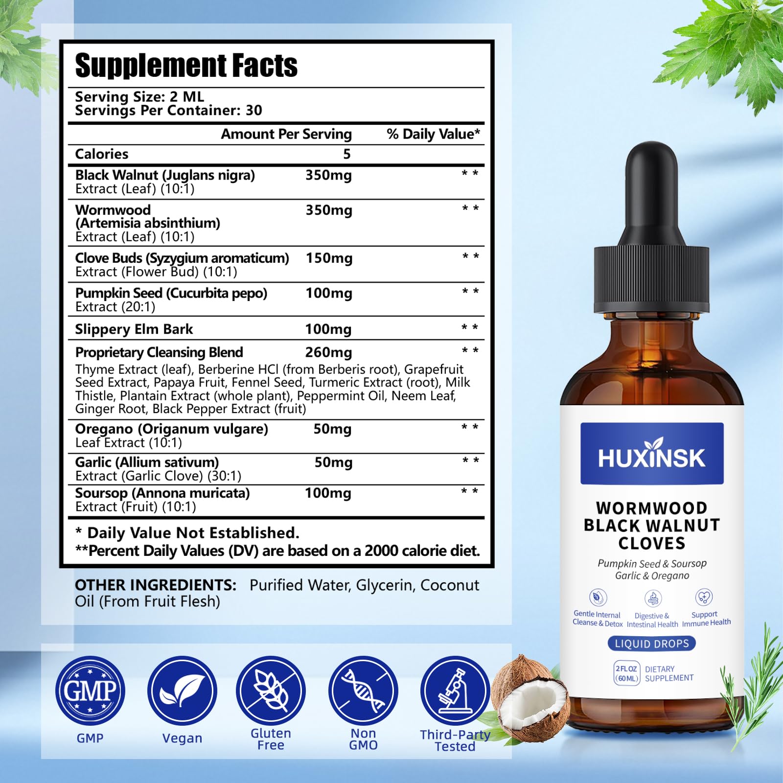 HUXINSK Herbal Parasite Cleanse 141g lifestyle shot