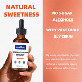 HUXINSK Organic Ashwagandha Liquid Drops 60ml packaging