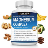 HWMS Magnesium Complex Capsules front view with packaging