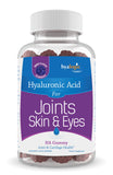 Hyalogic Hyaluronic Acid Gummies front view with mixed berry flavour