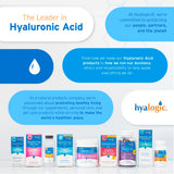 Hyalogic Hyaluronic Acid Gummies with a measuring spoon