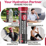 HyAqua Molecular Hydrogen Water Tablets in a glass of water
