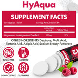 HyAqua Molecular Hydrogen Water Tablets packaging with nutritional information
