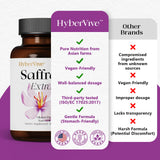 HyberVive Happy Saffron Supplement 88.5mg capsule packaging details
