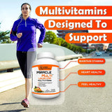 Hybrid Nutraceuticals Miracle Multi Liquid Cap Multivitamin 120 Softgels back view