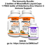 Hybrid Nutraceuticals Miracle Multi Liquid Cap Multivitamin with measuring spoon