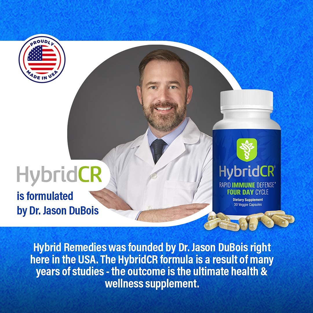 Hybrid Remedies Echinacea Capsules opened bottle showing capsules