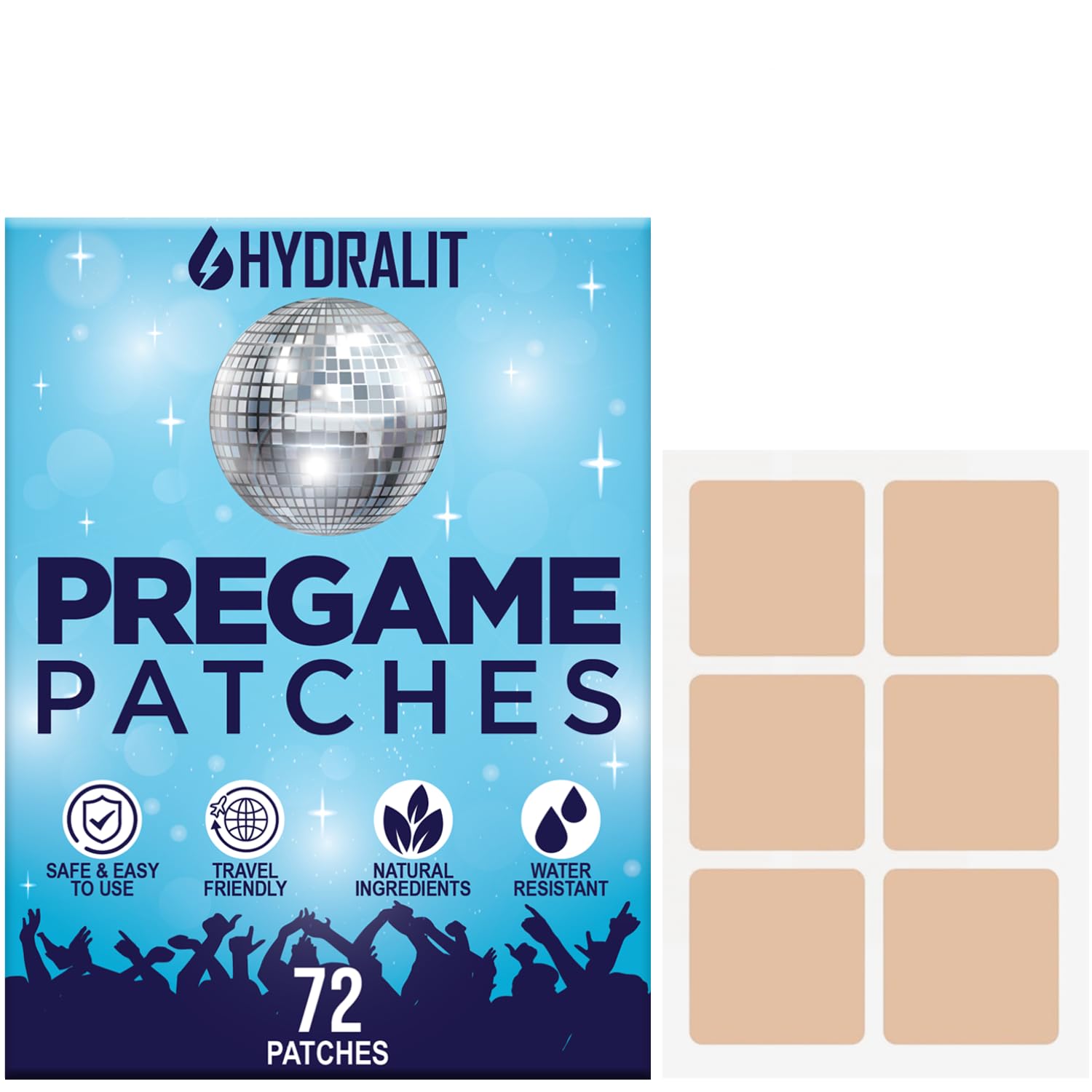 Hydralit Happy Hour Patches packaging front view