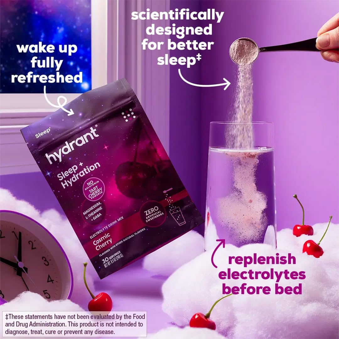 HYDRANT Sleep Aid Powder in a kitchen setting
