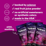 HYDRANT Sleep Aid Powder ingredients list on packaging