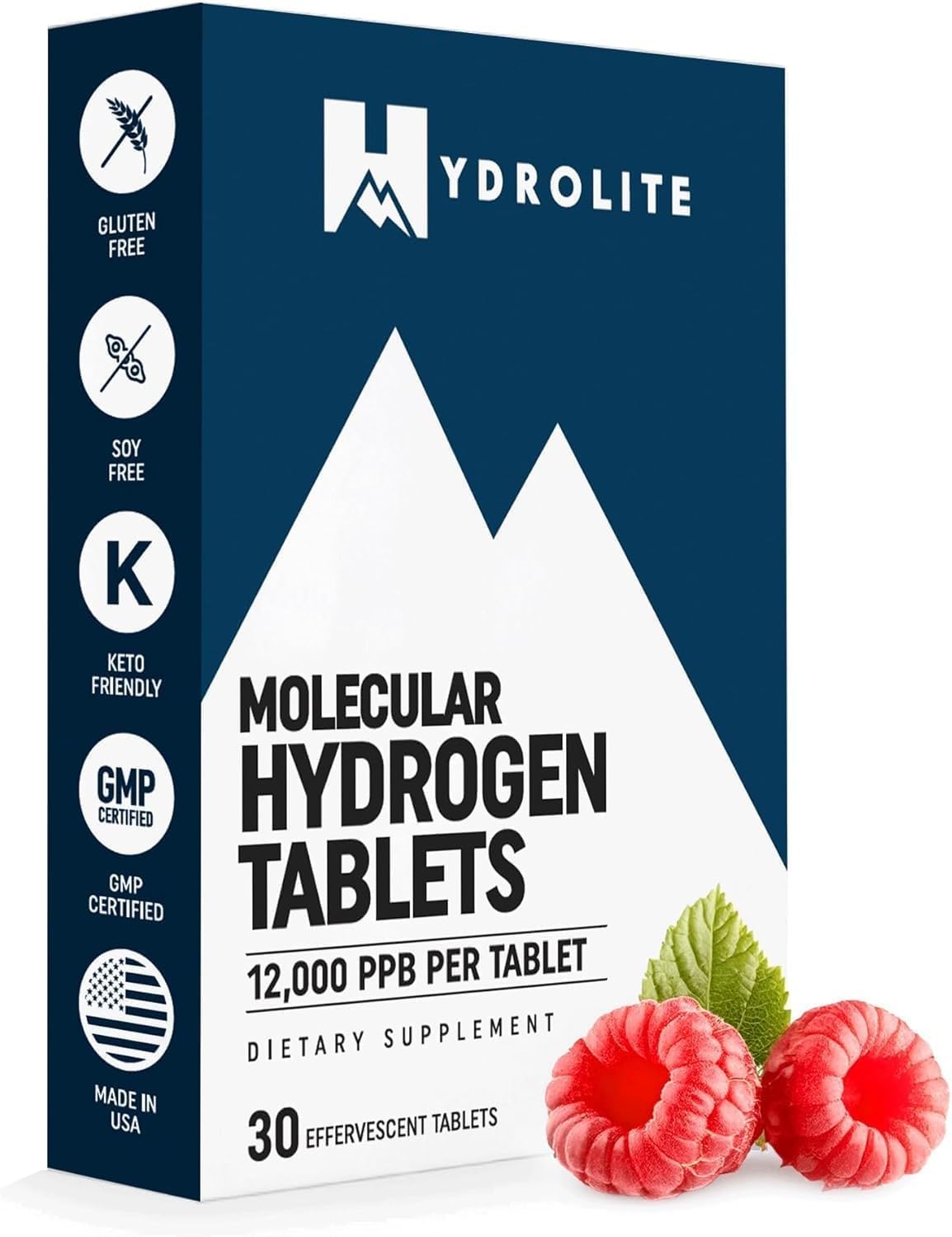 Hydrolite Hydrogen Water Tablets packaging front view