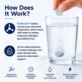 Hydrolite Hydrogen Water Tablets with glass of water