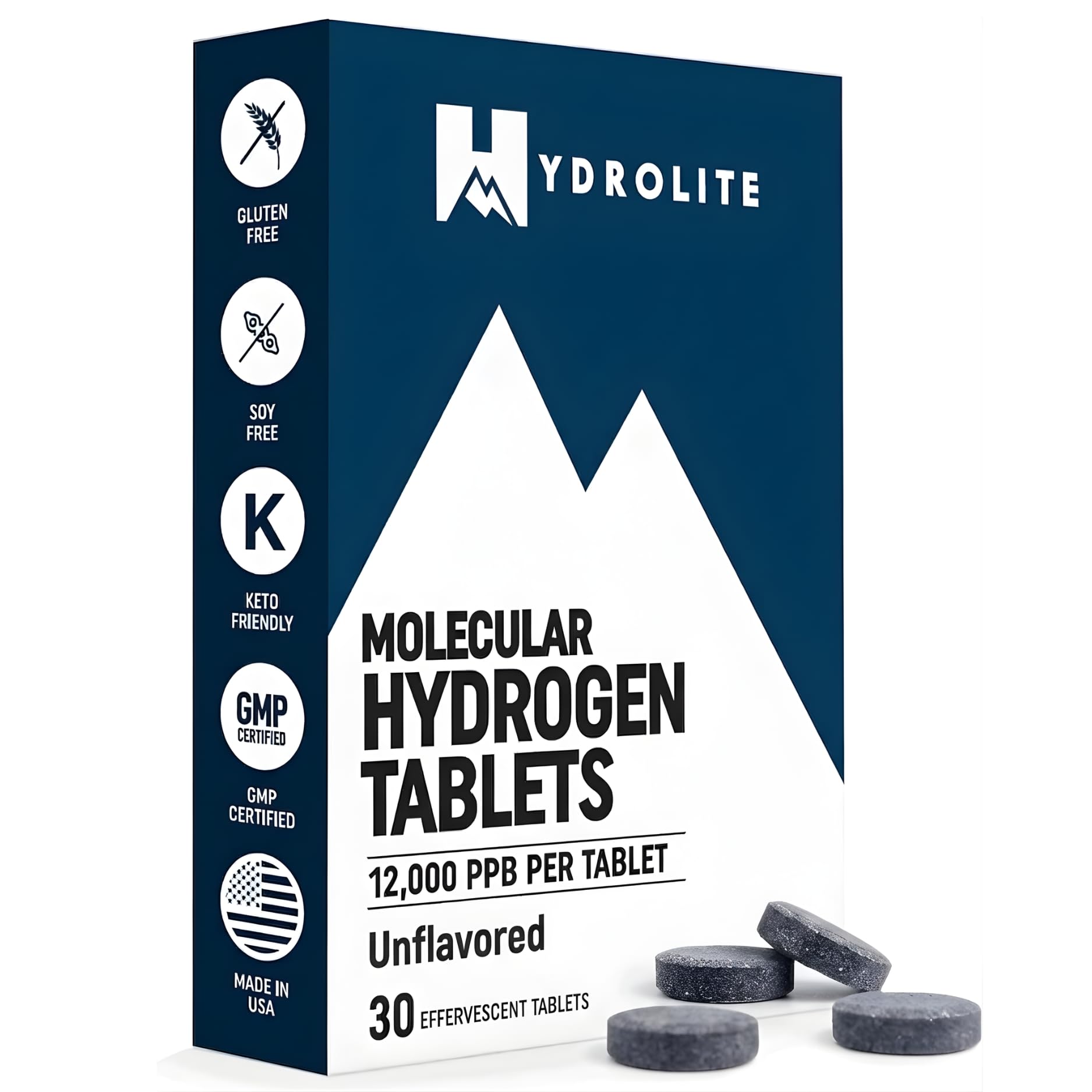 Hydrolite Magnesium Tablets packaging front view