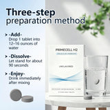 Hydroliv PrimeCell H2 effervescent magnesium tablet close-up