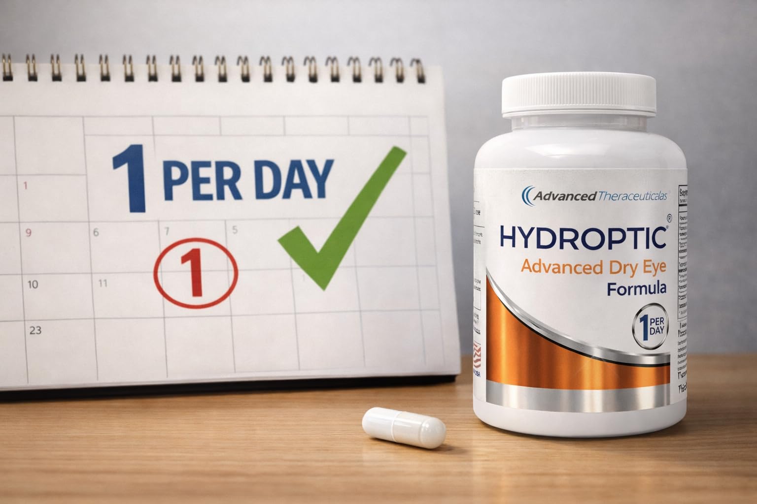 Hydroptic Advanced Dry Eye Formula ingredients list close-up