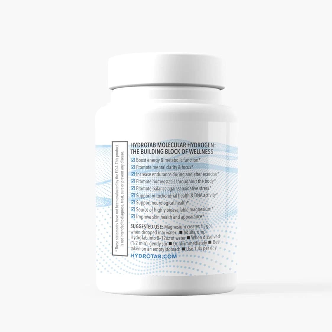 Hydrotab Molecular Hydrogen Supplement packaging