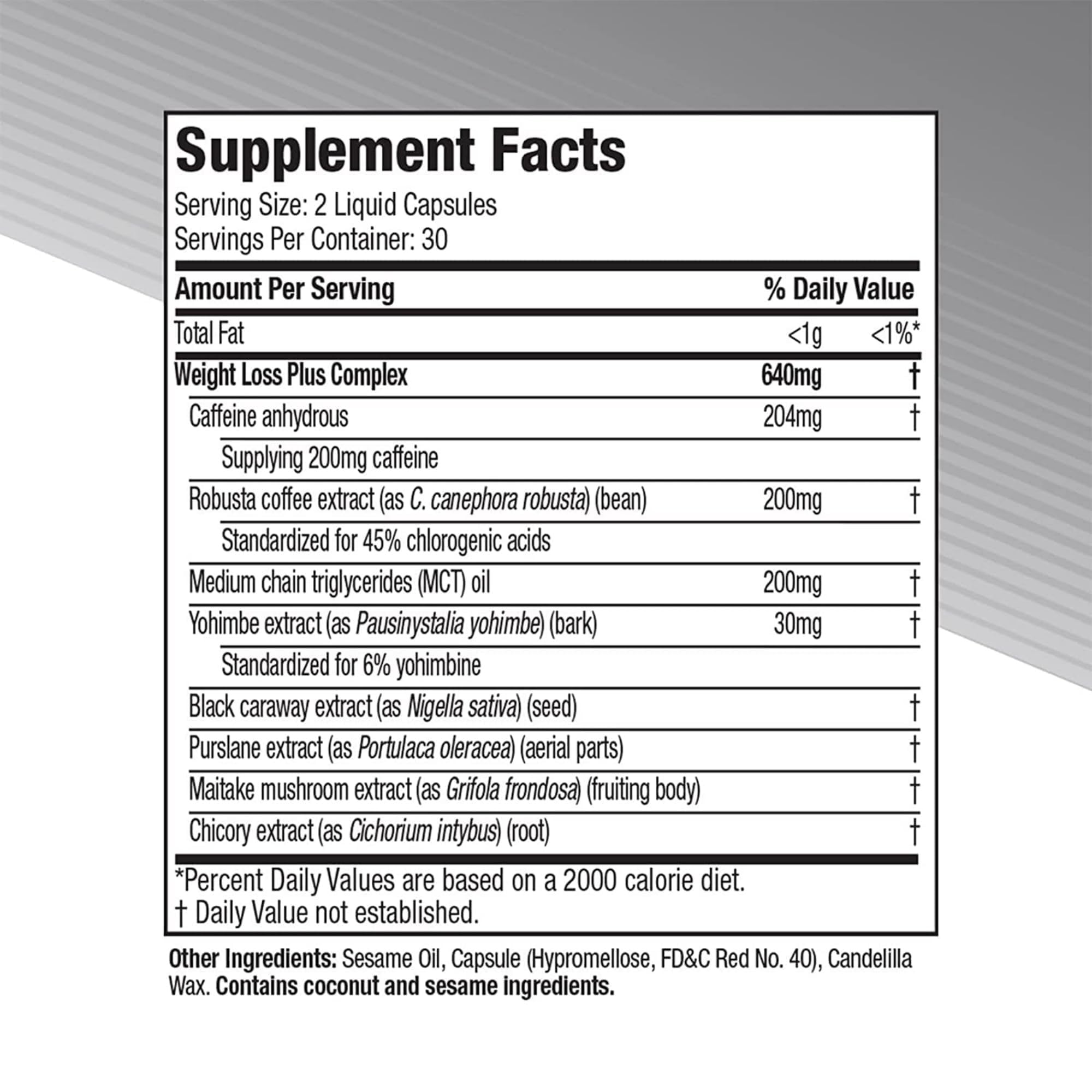 Hydroxycut Advanced Fat Burner Capsules on a kitchen counter