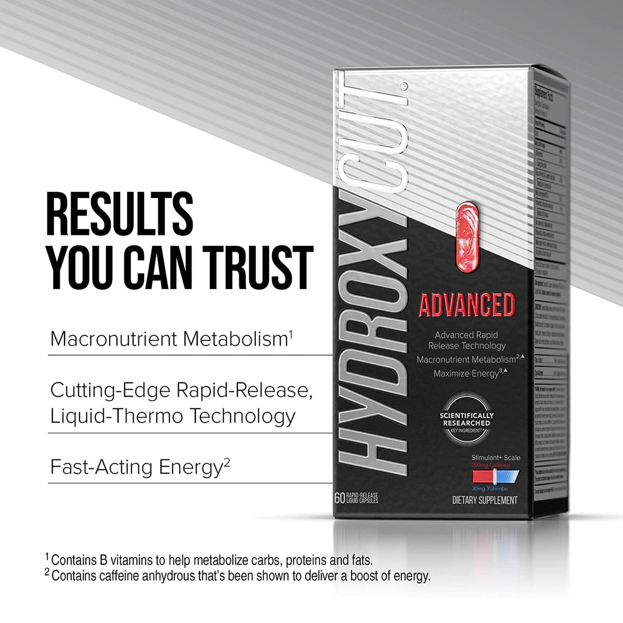 Hydroxycut Advanced Fat Burner Capsules packaging