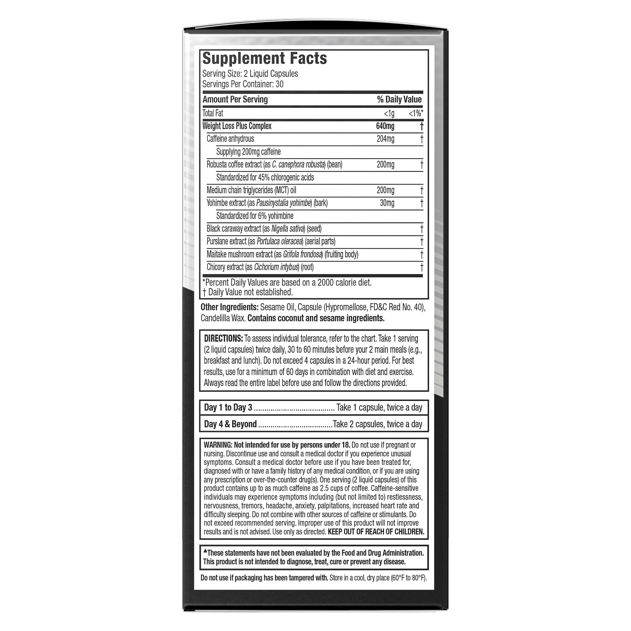 Hydroxycut Advanced Fat Burner Capsules with fitness gear