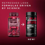 Hydroxycut Hardcore Elite Fat Burner open bottle showing capsules