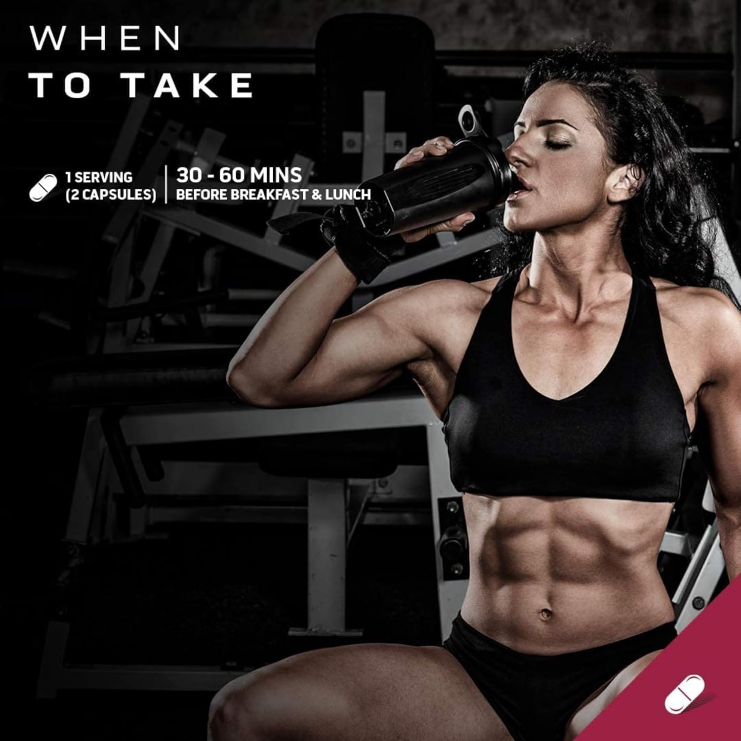 Hydroxycut Hardcore Elite Fat Burner with measuring tape and weights