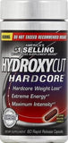 Hydroxycut Hardcore Fat Burner 100g capsules in a bowl