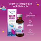 Hyland's Kids Melatonin Sleep + daily wellness Support bottle with label