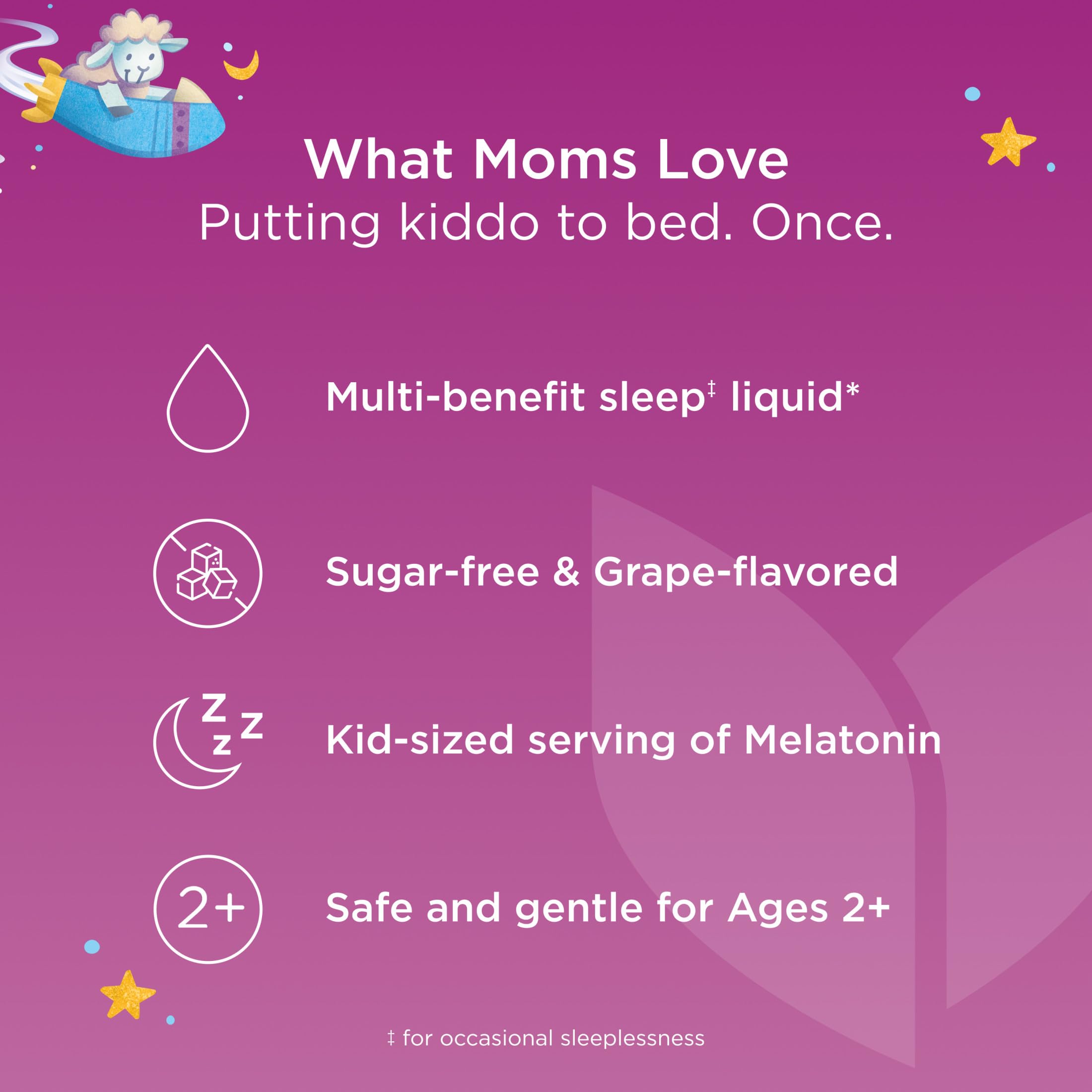 Hyland's Kids Melatonin Sleep + daily wellness Support packaging
