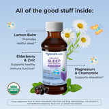 Hyland's Kids Organic Sleep Liquid 4oz side view