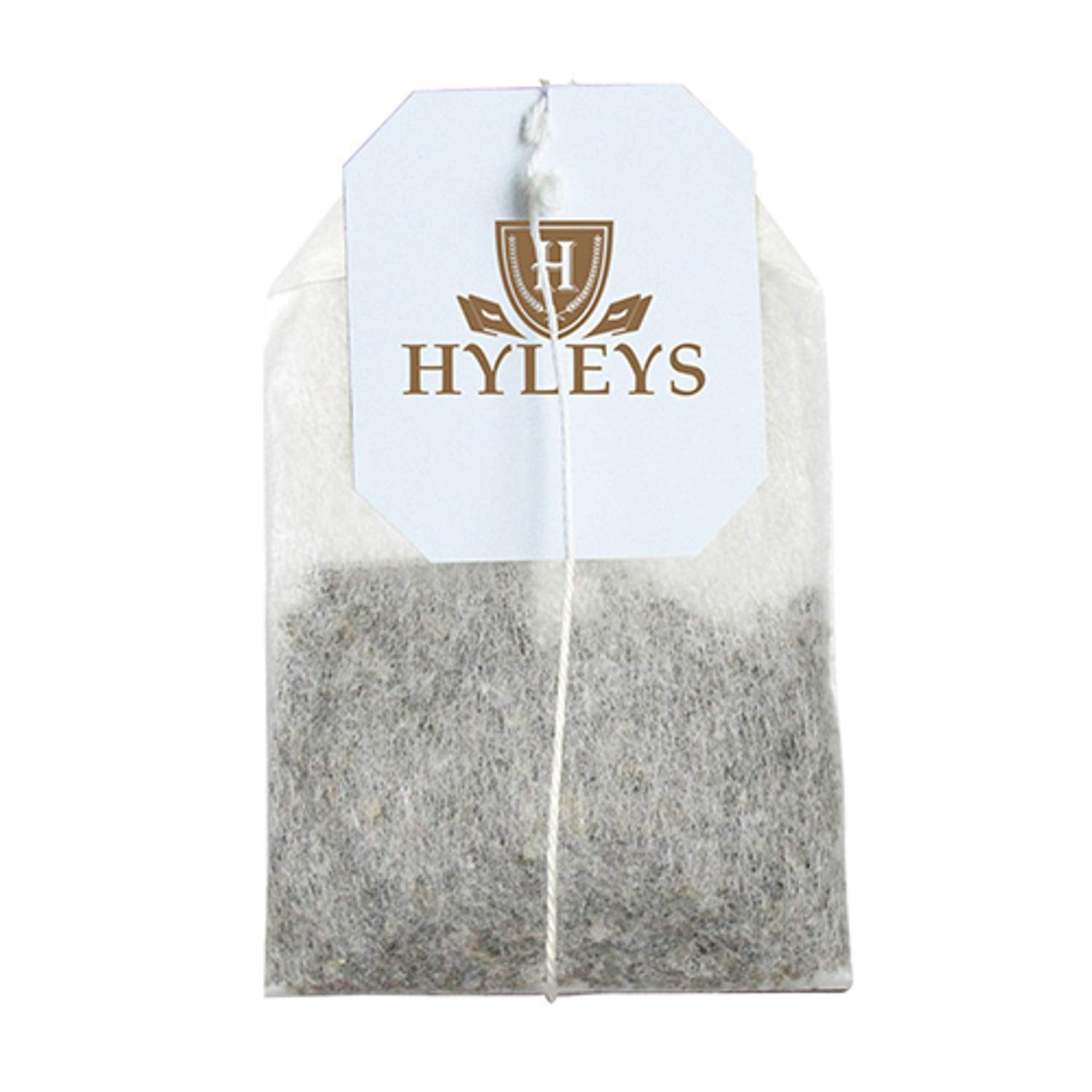 HYLEYS Turmeric Green Tea Blend box side view showing ingredients