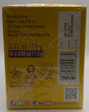 HYLEYS Turmeric Green Tea Blend tea bag close-up