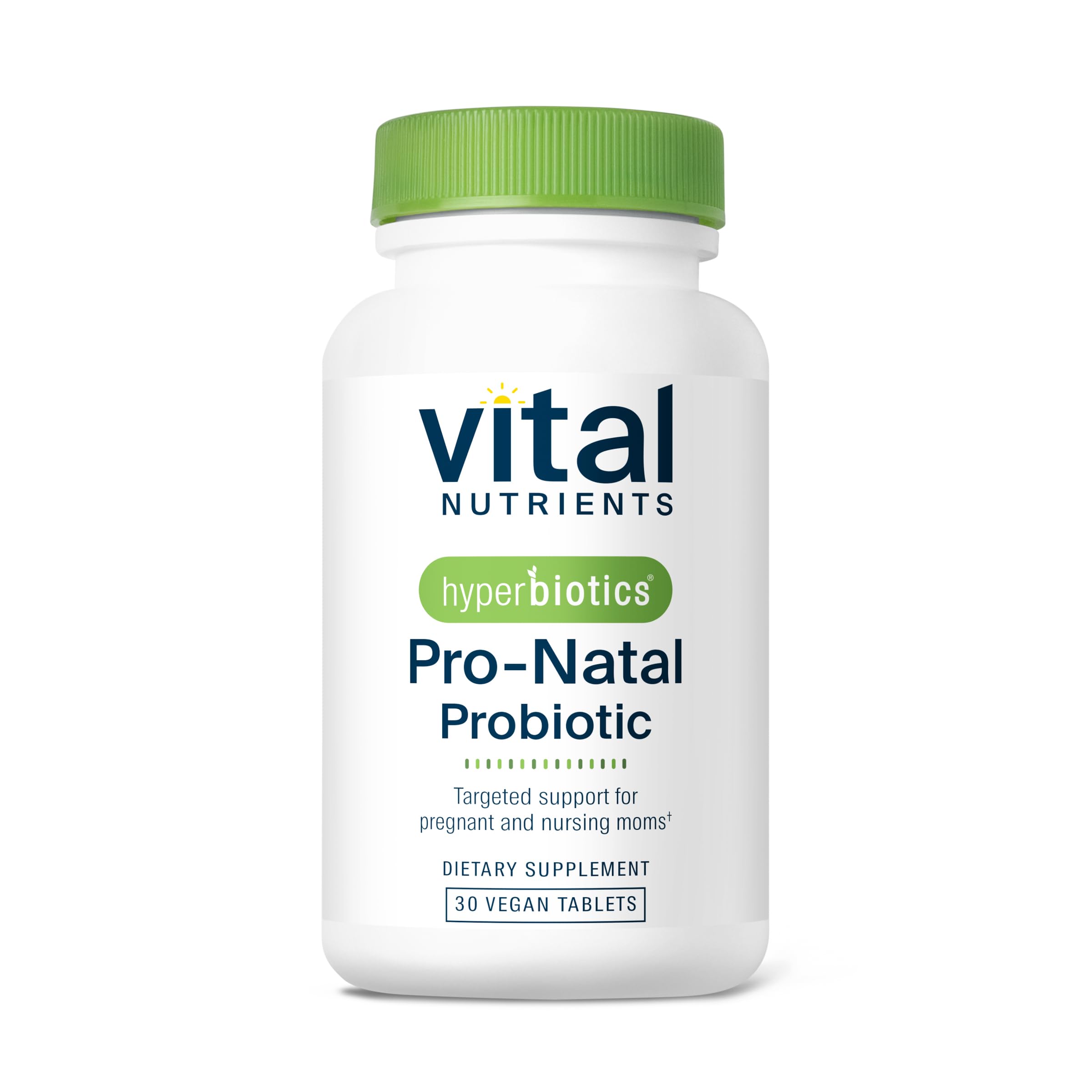 Hyperbiotics Daily Prenatal Probiotic 30 Capsules front view
