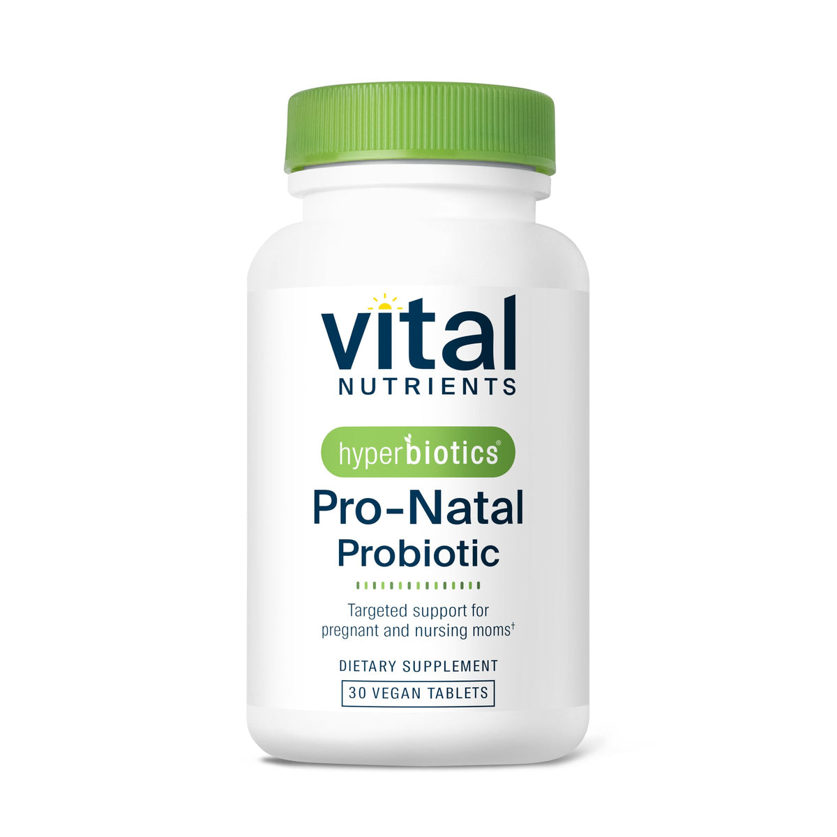 Hyperbiotics Daily Prenatal Probiotic 30 Capsules front view