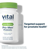 Hyperbiotics Men's Probiotic Supplement back view with ingredients