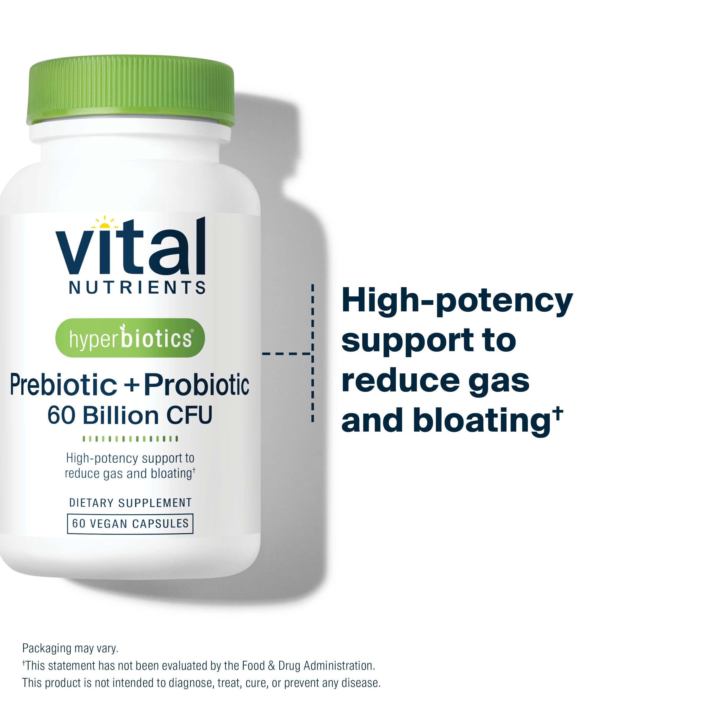 Hyperbiotics Prebiotic and Probiotic Capsules back view