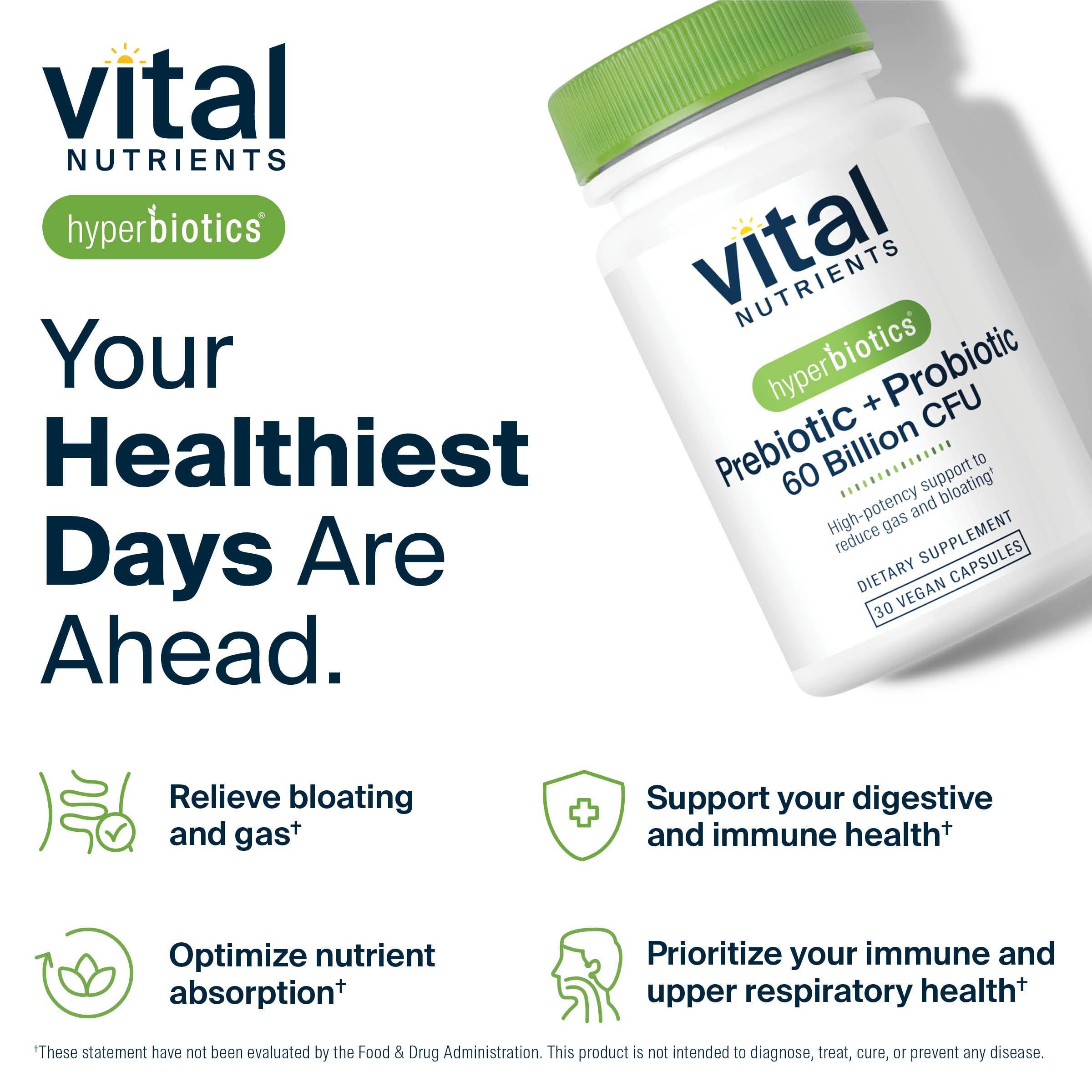 Hyperbiotics Prebiotic and Probiotic Capsules with a glass of water