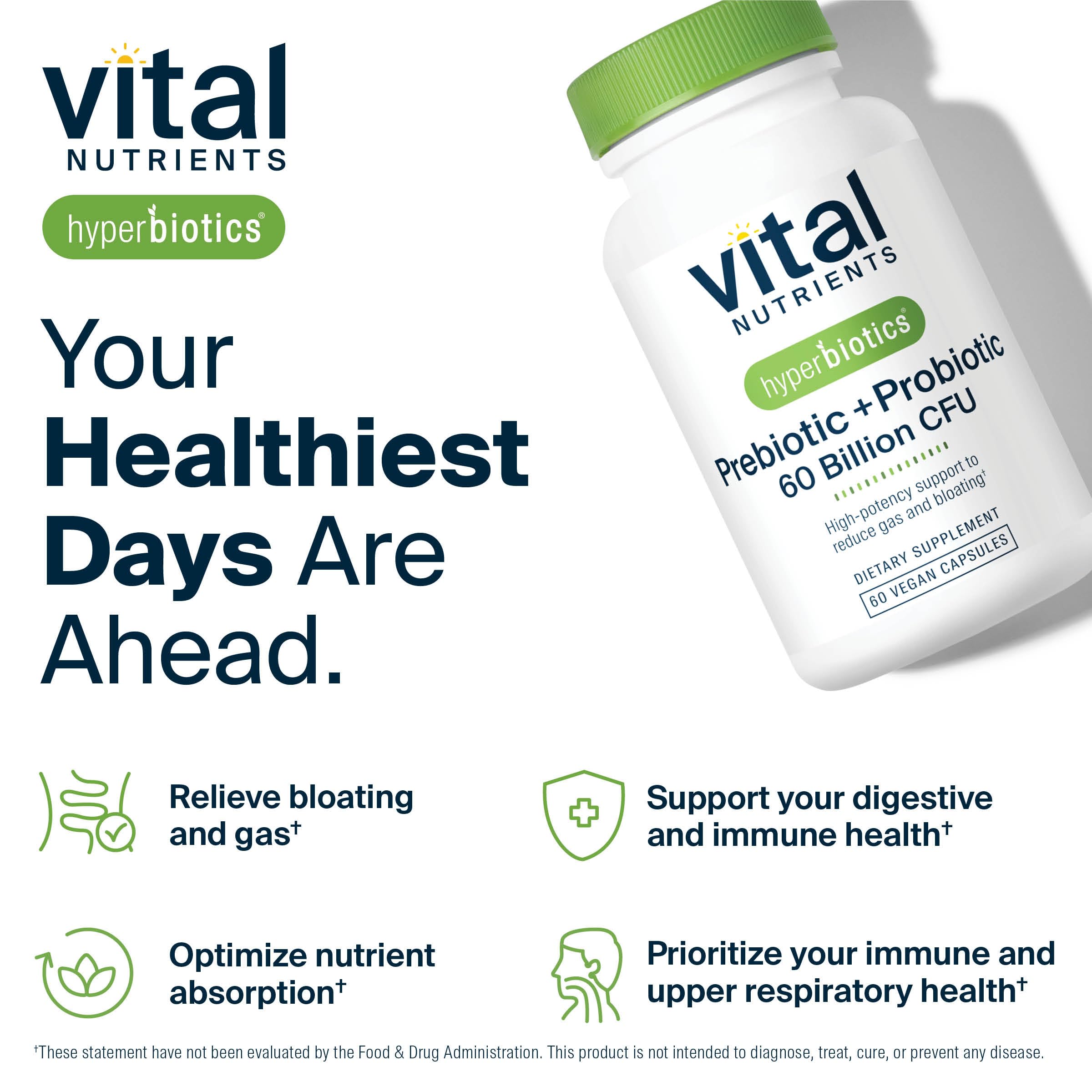 Hyperbiotics Prebiotic and Probiotic Capsules with a measuring spoon
