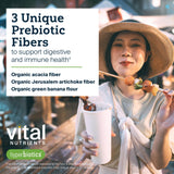 Hyperbiotics Prebiotic Powder with fresh fruits