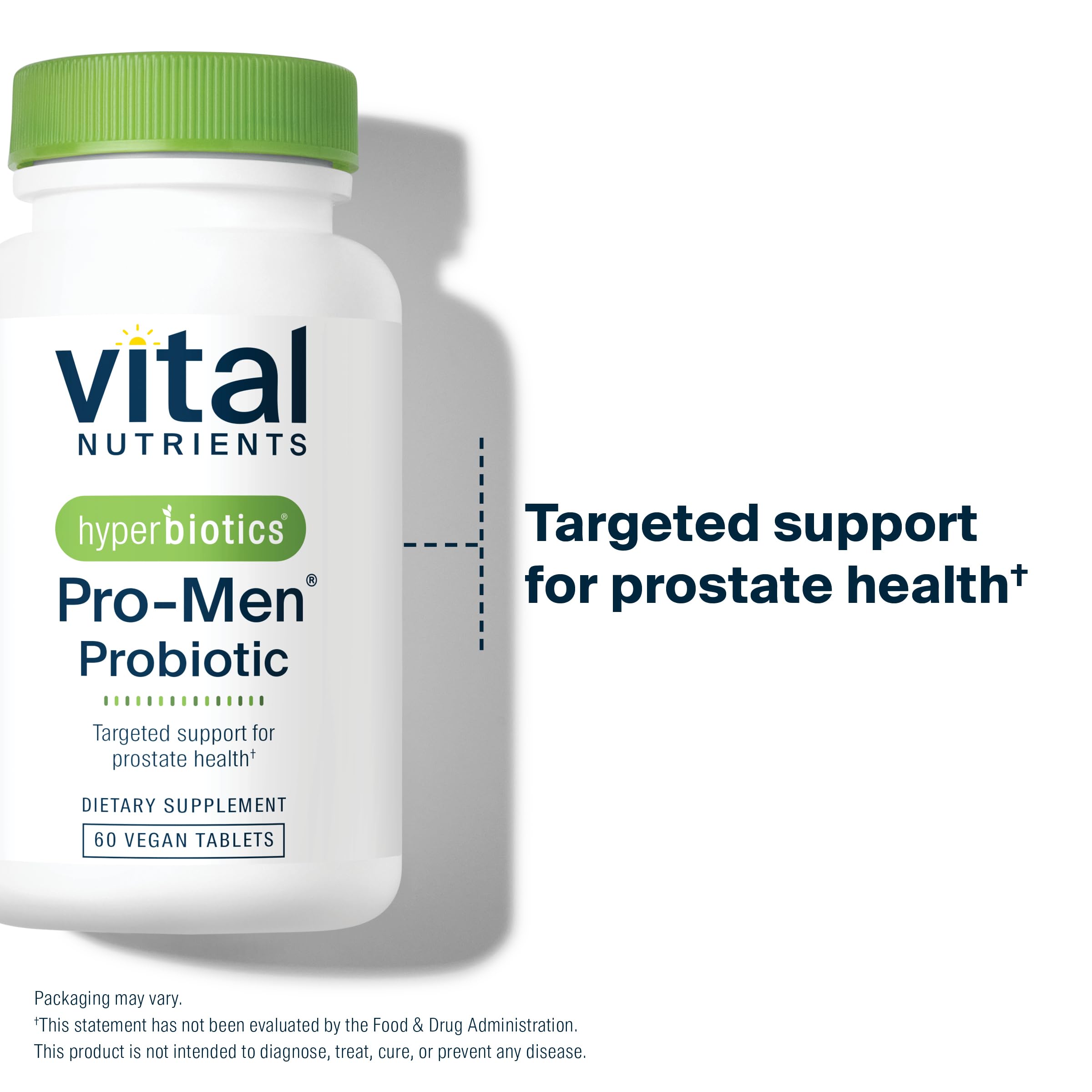 Hyperbiotics Probiotic for Men back view with ingredients